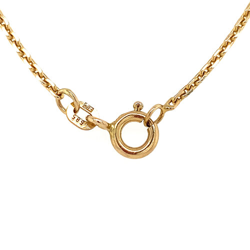 Gold anchor length necklace 50.5 cm 14 crt