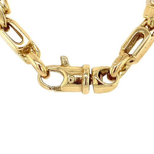 Gold men's necklace 61 cm 14 kt