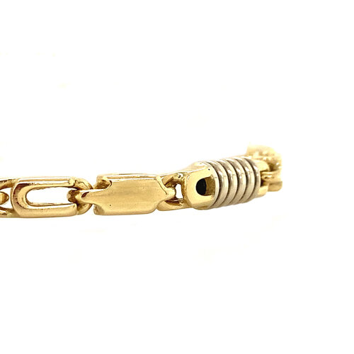 Gold fantasy bracelet 22.5 cm 14 crt