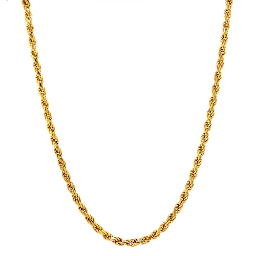 Gouden koord collier 60 cm 14 krt