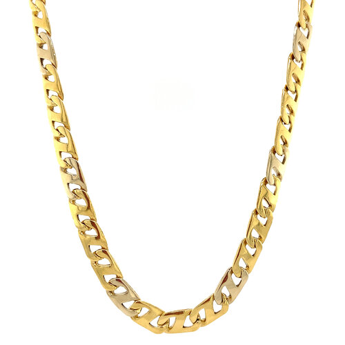 Gold men's necklace 71 cm 18 kt