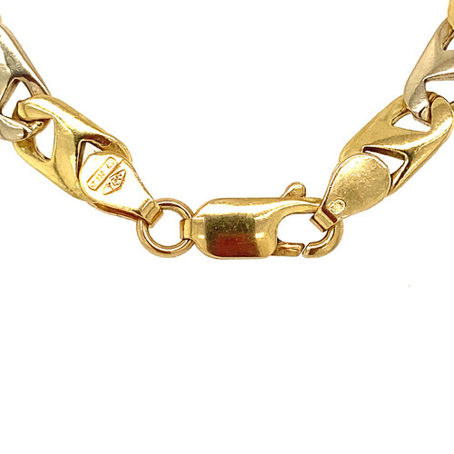 Gold men's necklace 71 cm 18 kt