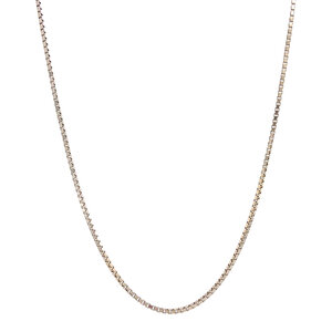 White gold Venetian length necklace 41 cm 14 crt