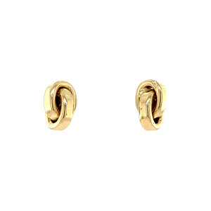 Gold stud earrings 14 kt