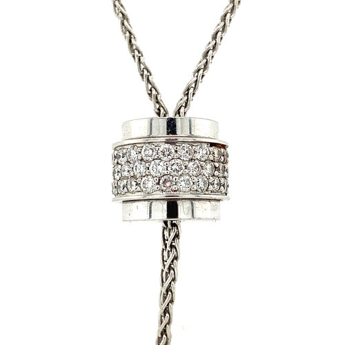 White gold Piaget Possession necklace with diamond 18 crt