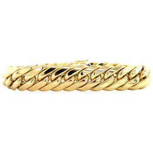 Gold-Gourmet-Armband 19,5 cm 14 Karat