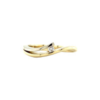 Gouden ring met diamant R&C 14 krt