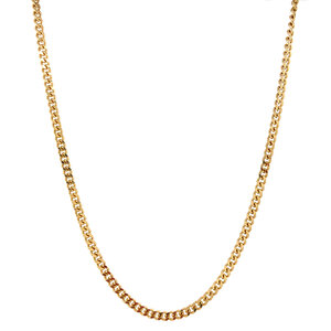 Goldene Gourmet-Halskette, 46 cm, 14 Karat