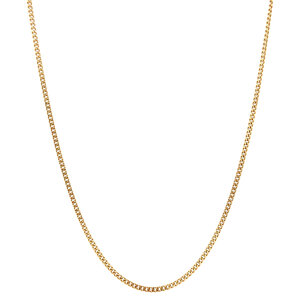 Gold length necklace gourmet 45.5 - 62 cm 14 crt