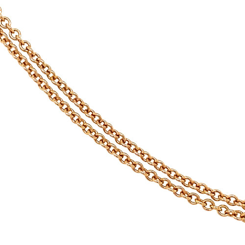 Roségold-Halsband mit Diamant von Gassan aus 14 kt