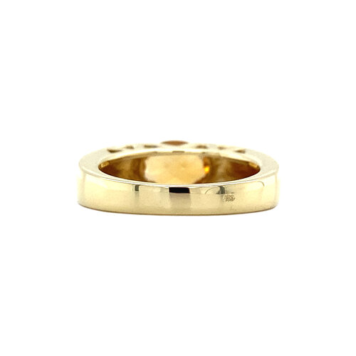 Gouden ring met citrien 14 krt