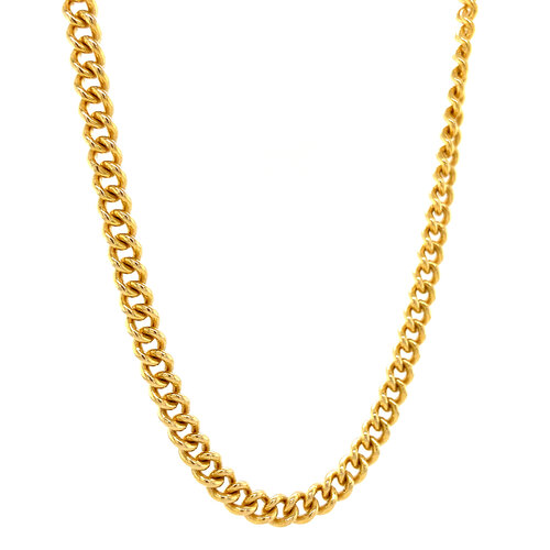 Gouden gourmet collier 52 cm 14 krt