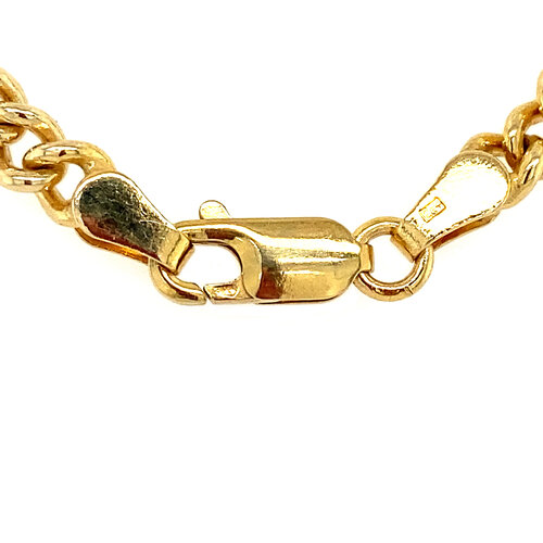 Gold-Gourmet-Halskette 52 cm 14 ct
