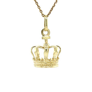 Gold crown pendant 14 crt