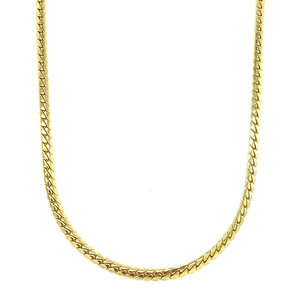 Gold gourmet necklace 45 cm 14 crt