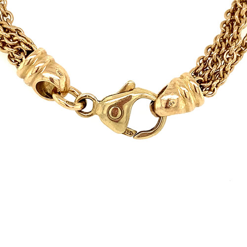 Gold choker 45 cm 14 crt