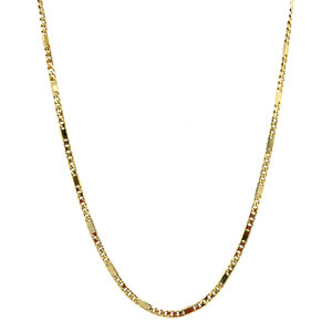 Gold fantasy necklace 45 cm 14 crt