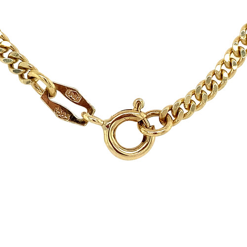 Goldene Gourmet-Halskette, 81 cm, 14 Karat