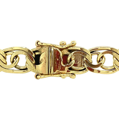 Gold bracelet 18.5 cm 14 crt