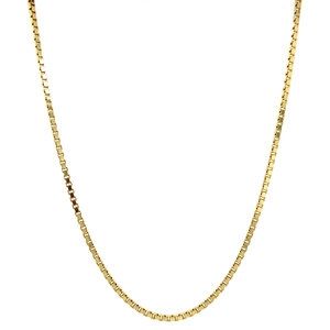 Gold Venetian length necklace 45 cm 14 crt