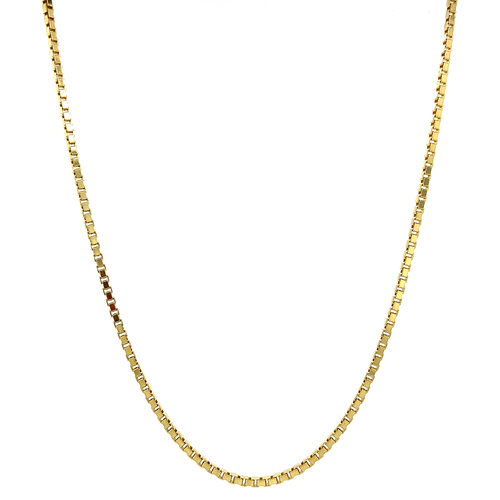 Gouden lengtecollier venetiaan 45 cm 14 krt