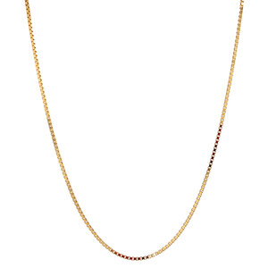 Gold Venetian length necklace 50 cm 14 crt