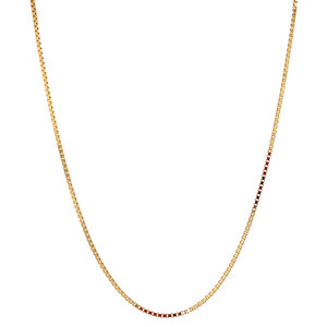 Goldene venezianische Halskette, Länge 50 cm, 14 Karat