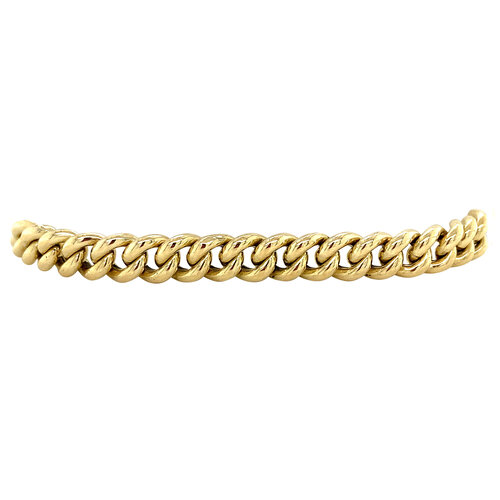 Gold gourmet bracelet 19.5 cm 14 crt
