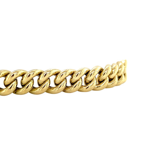 Gold gourmet bracelet 19.5 cm 14 crt