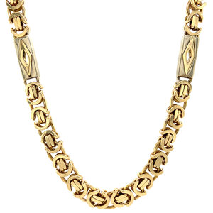 Gold king necklace 63 cm 14 crt