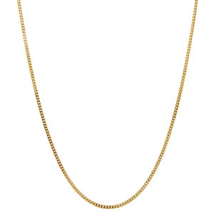 Gold length necklace gourmet 50.5 cm 14 crt