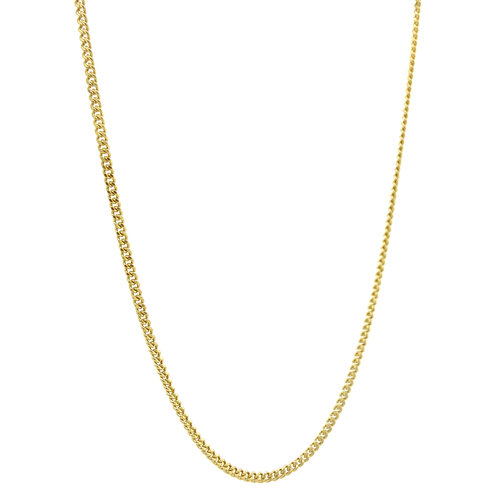 Gouden lengtecollier gourmet 51 cm 14 krt