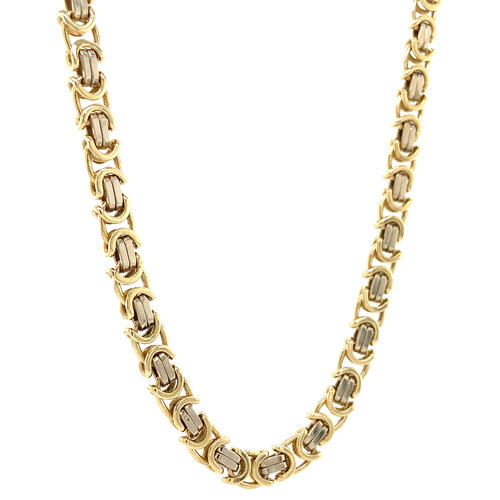 Gold king necklace 63 cm 14 crt