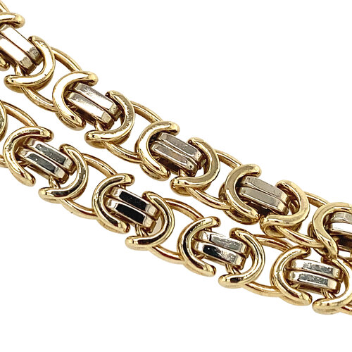 Gold king necklace 63 cm 14 crt
