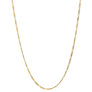 Gold length necklace figaro 42.5 cm 14 crt