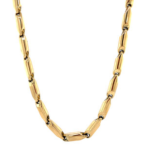 Gold fantasy necklace 52 cm 18 crt