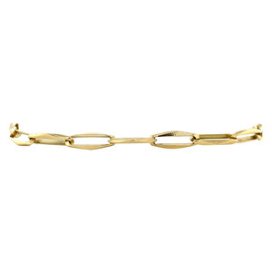 Gouden closed for ever armband 21 cm 14 krt