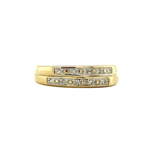 Goldring mit Diamant 14 Karat