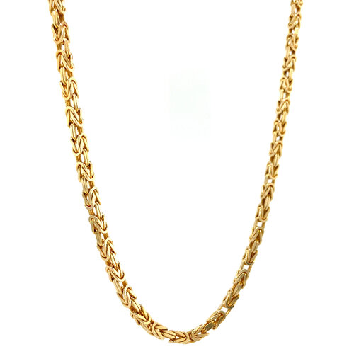Goldene Königskette 63 cm 14 Karat
