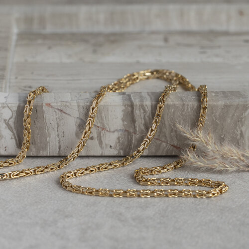 Gold king necklace 63 cm 14 crt