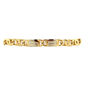 Gouden armband valkenoog 21.5 cm 14 krt