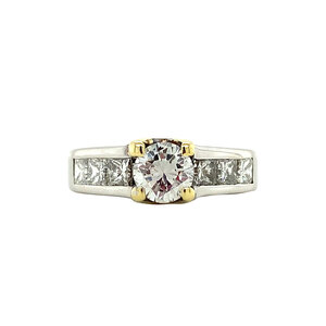 Goldring mit Diamant 18 Karat