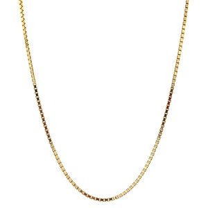 Gold Venetian length necklace 50.5 cm 14 crt