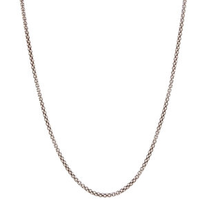 White gold diabomba necklace 41 cm 18 crt