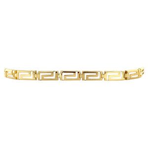 Gouden meander armband 19.5 cm 14 krt