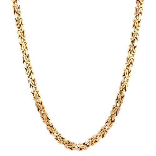 Gold king necklace 63.5 cm 14 crt