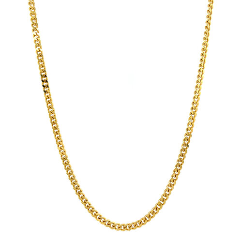 Gold length necklace gourmet 45-60 cm 14 crt