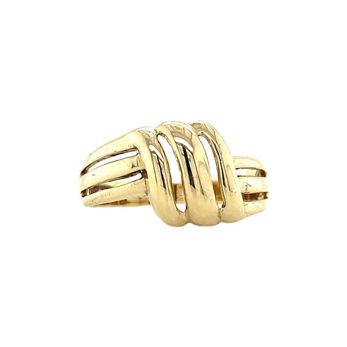 Gold fantasy ring 14 crt