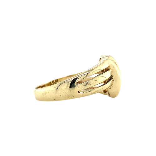 Gouden fantasie ring 14 krt