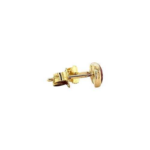 Gold children's ear studs 14 crt